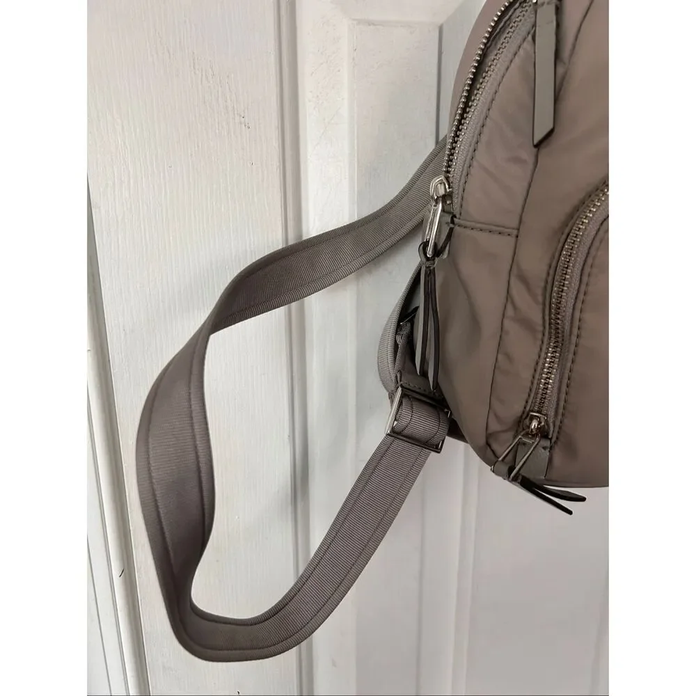 Kate Spade gray backpack small with pockets